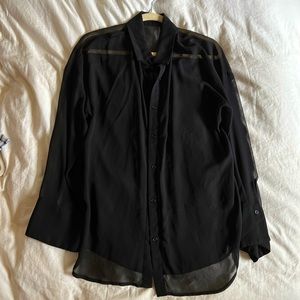 Fashion nova womens medium black beach cover up